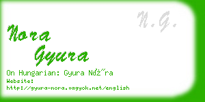 nora gyura business card